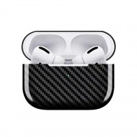 Wholesale Custom Carbon Fiber Earphone Airpod Case Cover For Apple AirPods Pro LED Wireless Earphone Charging Box Hard Cases